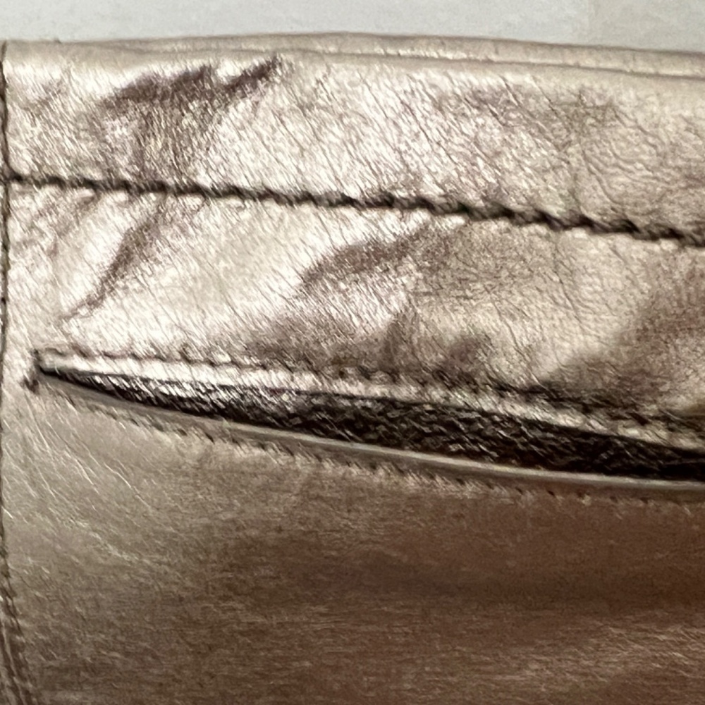 The Sak Bag gunmetal color Purse Crossbody Or Clutch with multicolor interior - Picture 8 of 15